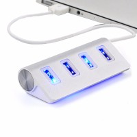 USB-разветвитель 4-port USB 2.0 Hub (серебристый)